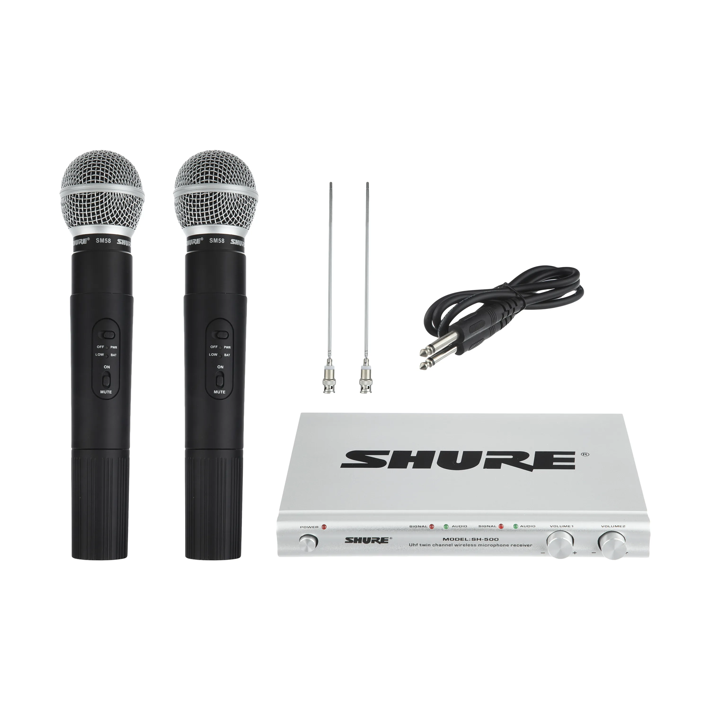 میکروفون بیسیم دو کانال شور SH-500 SHURE میکروفون بیسیم دو کانال شور SH-500 SHURE